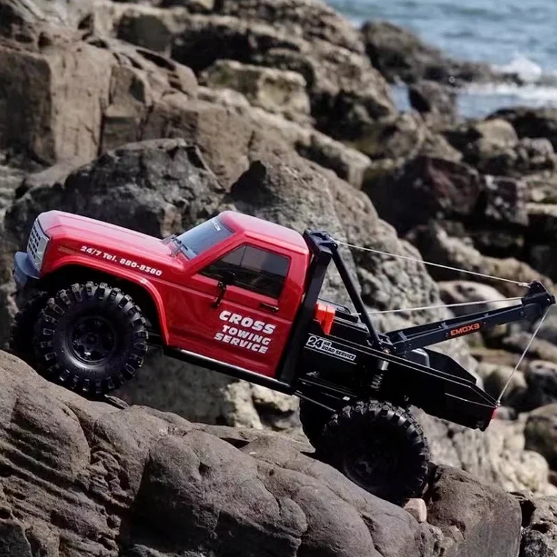 

CROSSRC EMO X3 Siberian Tiger 1/8 Масштаб 1:8 RTR Электрический радиоуправляемый внедорожный грузовик-краулер для бездорожья и скалолазания, хобби-модель