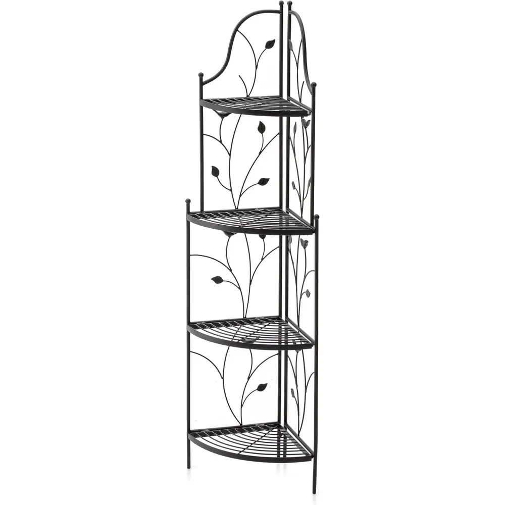 

Metal Corner Shelf Plant Stand Space-saving corner design, can be placed in a corner or assorted with regular styles
