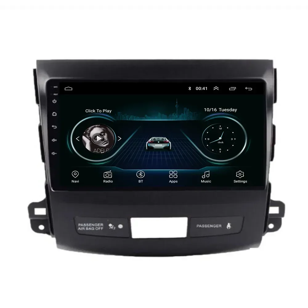 Rádio automático android para mitsubishi outlander xl 2005-2014 rádio do carro reprodutor de vídeo multimídia navegação gps câmera dvd