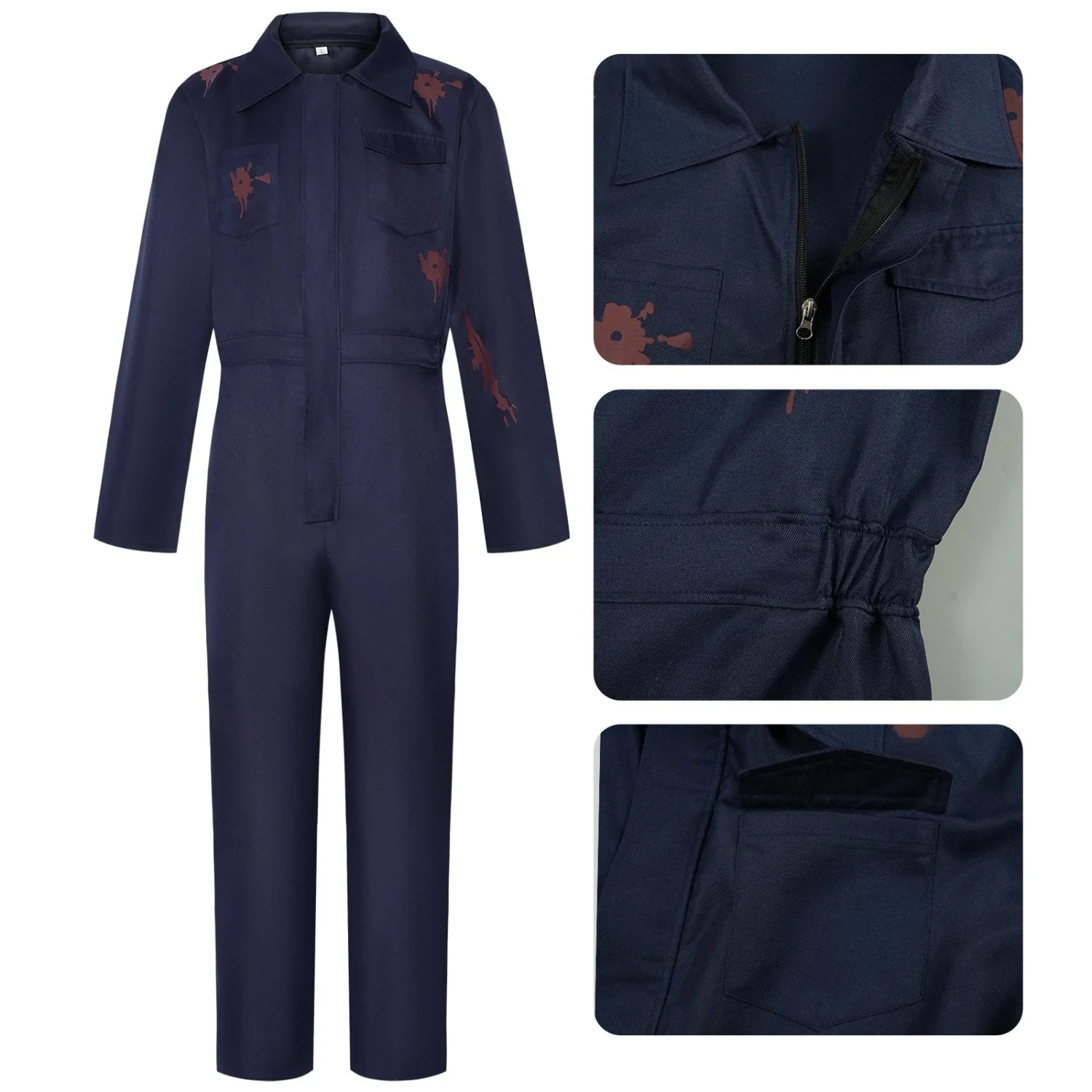 ชุดคอสเพลย์ไมเคิล ลูวีน เดธ นิวมูน แพนิค คิล รุ่นเลือดสาด ชุดทำงาน สำหรับการแสดงบนเวที