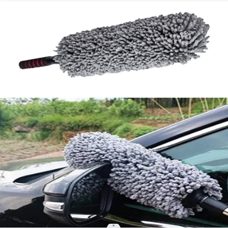 

Retractable Microfiber Car Wax Brush Multifunction Car Duster Removing Cheaner For Furniture Cleaning Tool Microfiber Car Washer