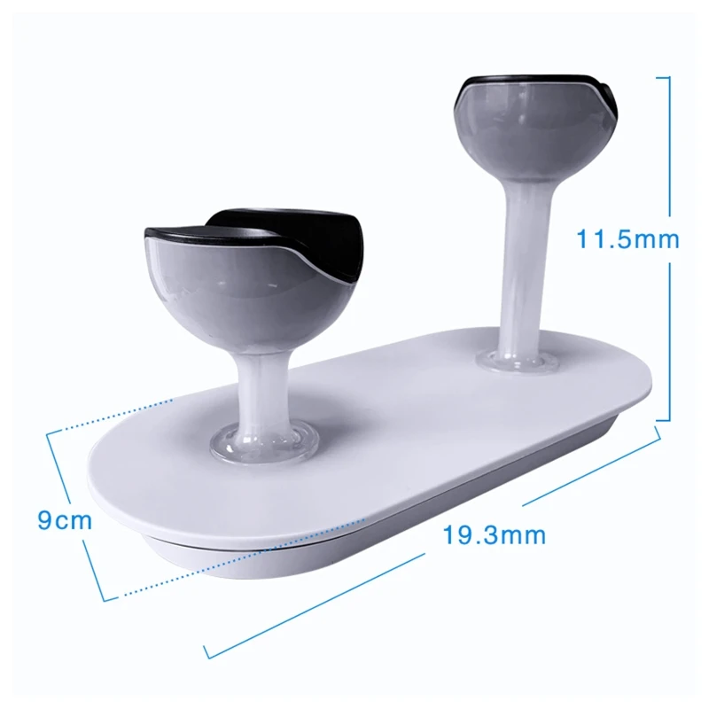 حامل شاحن مزدوج للتحكم، حامل قاعدة شحن، منفذ من النوع C لـ