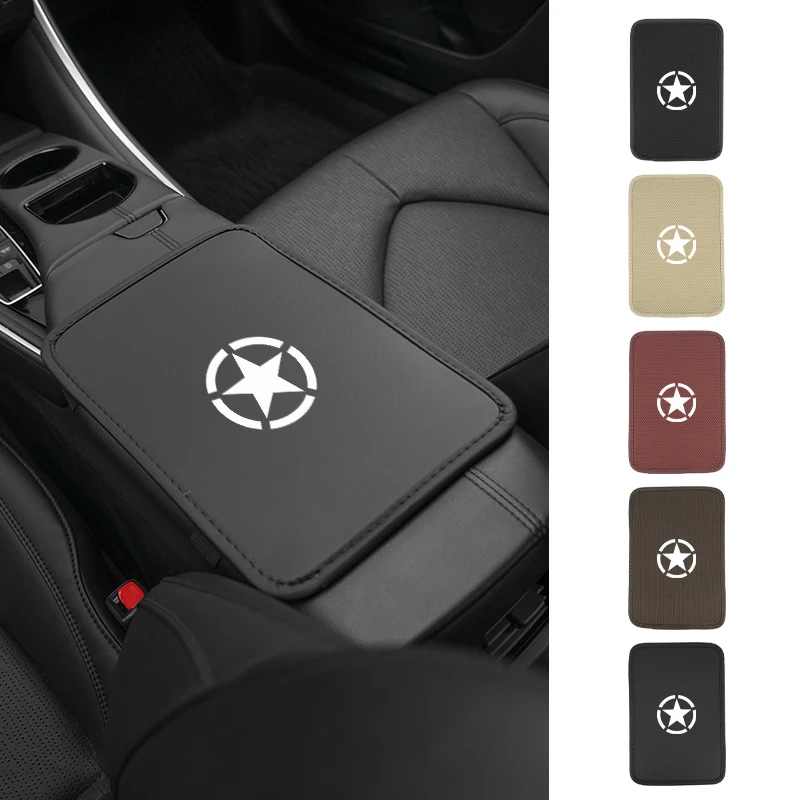 

Автомобильный подлокотник, дышащий ледяной шелк, центральная защитная накладка для Jeep Compass Renegade Cherokee Grand Wrangler JK Patrio