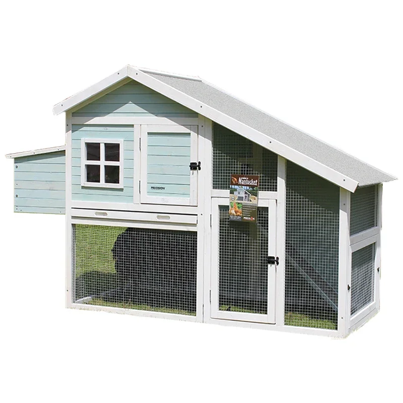 Solid wood henhouse outdoor large villa wooden house household rabbit nest outdoor henhouse large space pet cage