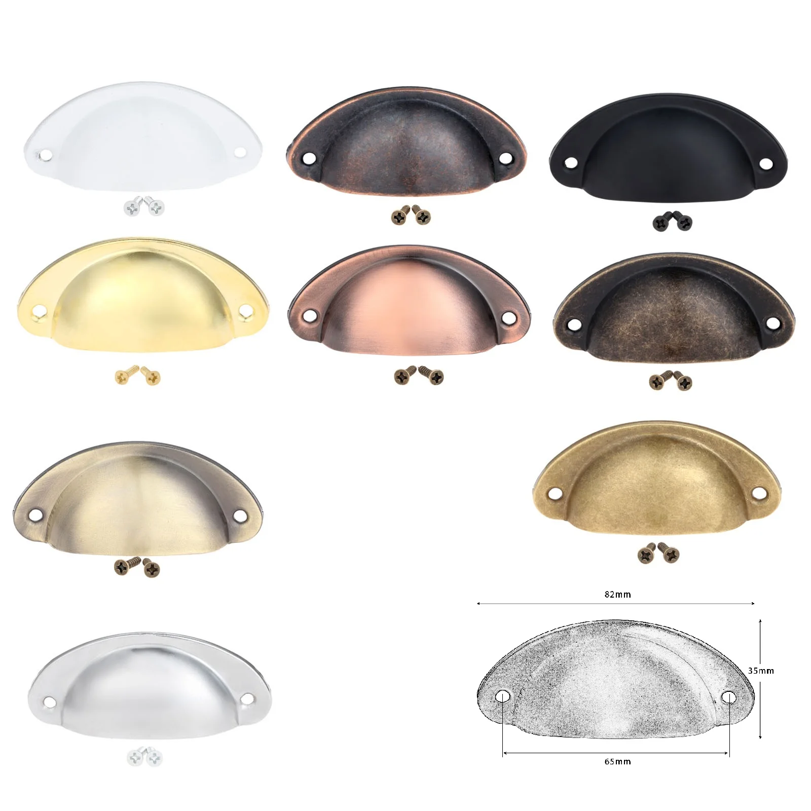 1 قطعة تعزيز Tiradores موبليس المعادن العتيقة درج مقبض الطب خزانة الأخضر القديمة قذيفة نصف دائرة 82*35 مللي متر