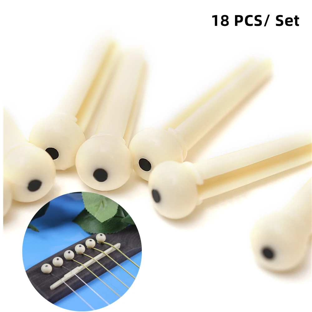 100% Brand New Pins Pegs Guitar Bridge 12 Pcs Accessories Acoustic Guitar Bridge Pins Fixed Holder Folk Guitar