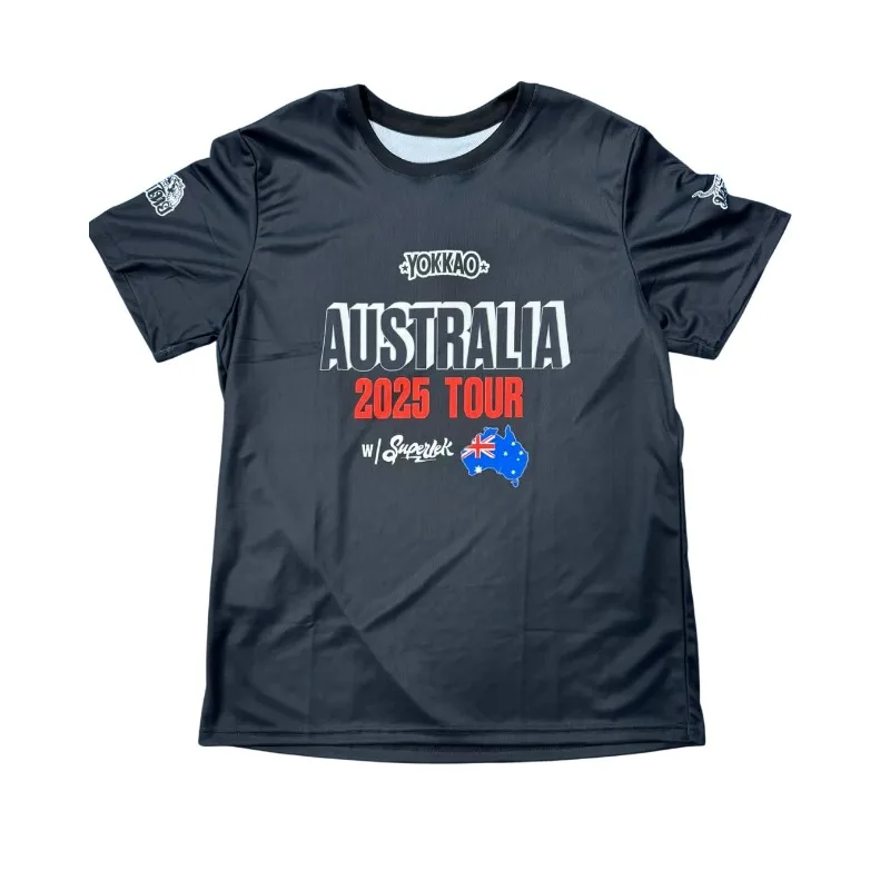 2026 Sommer Australien Tour Boxen Schnelltrocknendes T-Shirt Herren Atmungsaktives Mesh Muay Thai Training Freizeit Sport Gym Kurzarm-Oberteil
