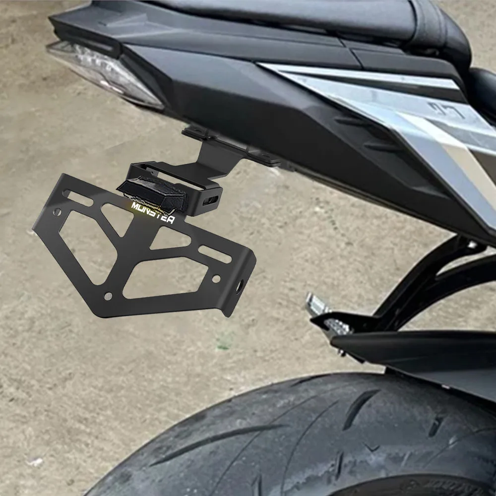 For DUCATI 848 DESERTX DIAVEL Monster 797 659 821 1200/R/S Motorcycle License Plate Holder Light Bracket Tidy Fender Eliminator