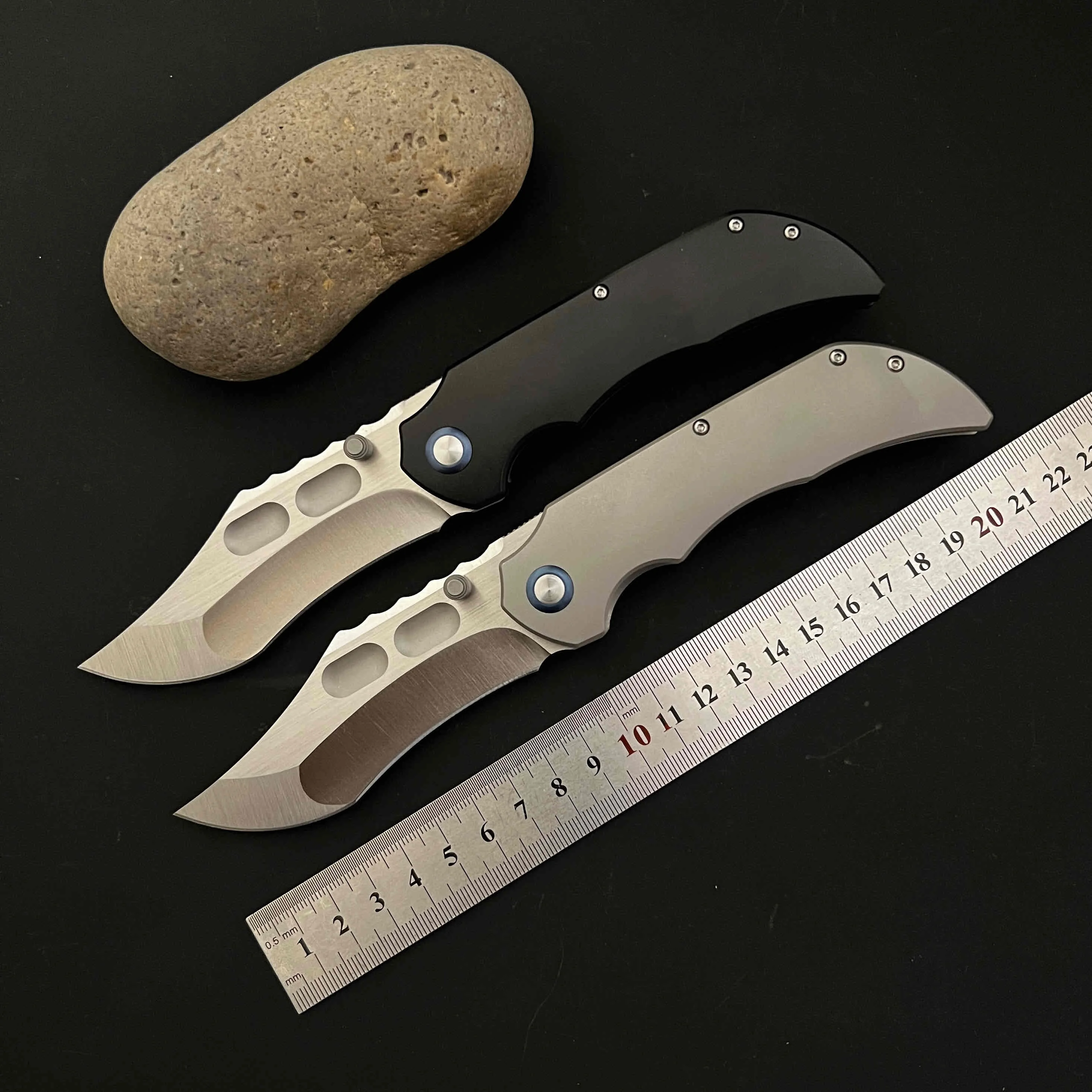 

8.5-inch brand new CNC VG10 blade TC4 titanium handle camping outdoor survival fishing hunting knife EDC hiking defense tool