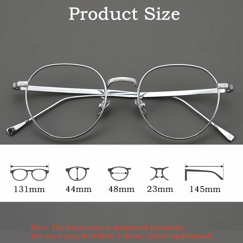 TFTB مصمم التيتانيوم النقي النظارات الرجال والنساء خفيفة للغاية الرجعية الصغيرة مضلع النظارات الطبية البصرية الإطار 20868