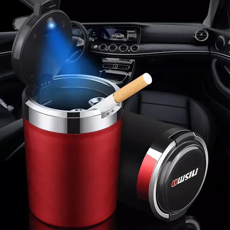 Portable Detachable Vehicle Ashtray For Nissan Nismo Qashqai J10 J11 Juke Micra X Trail Leaf Sentra Patrol Y61 Note Tiida Rogue