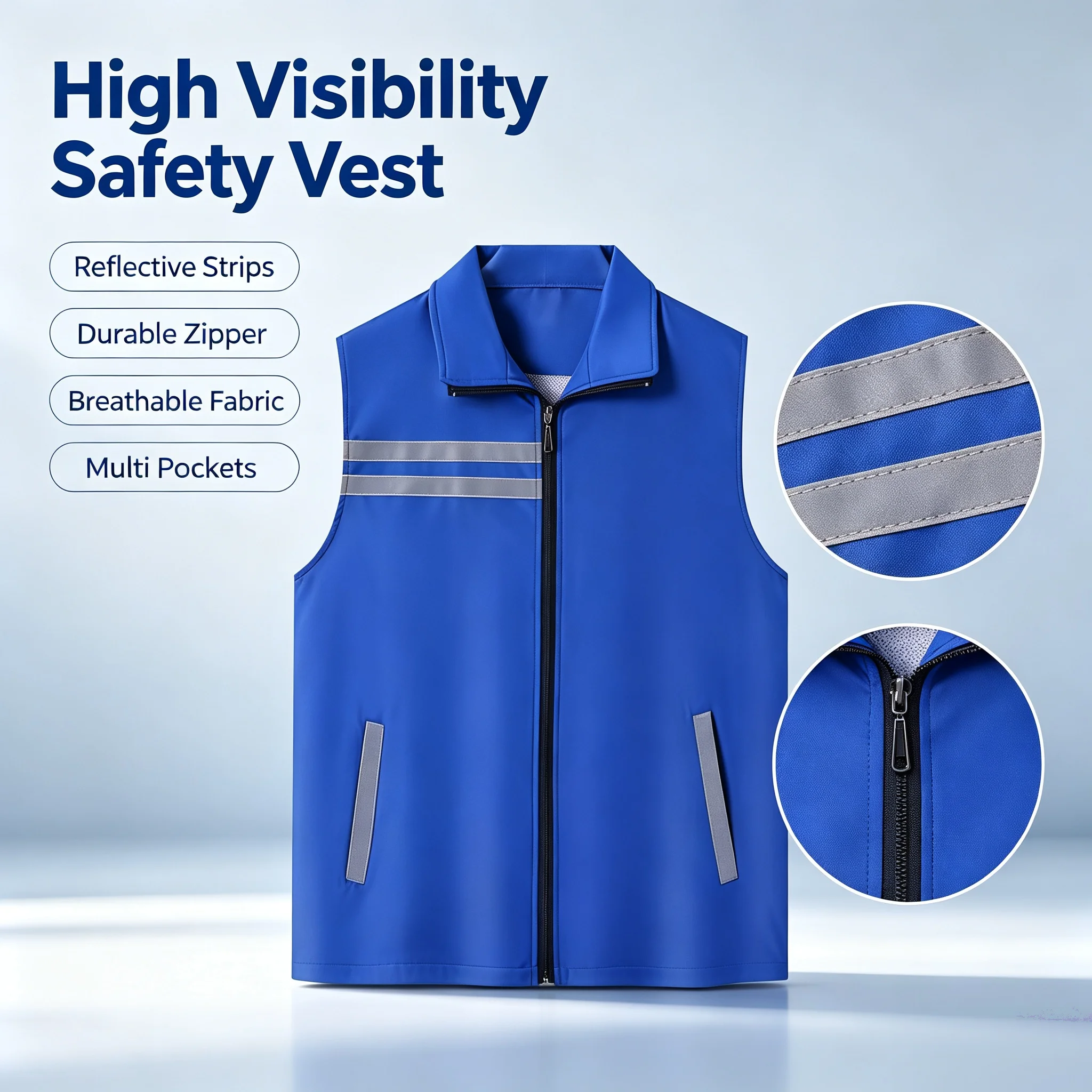 Solid-Color All-Season universal Sanitation Volunteer Emergency Management Work Jacket with Logo Workwear Fluorescent Color