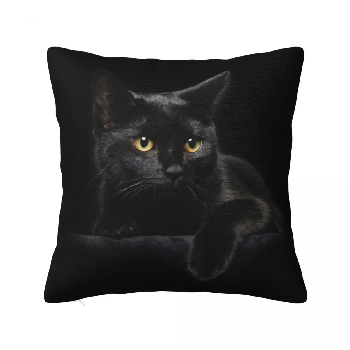 

Black Cat Pillowcases Living Room Cute Kitty Animal Lover Cushion Cover Creative Decorative Throw Pillow Case 45*45