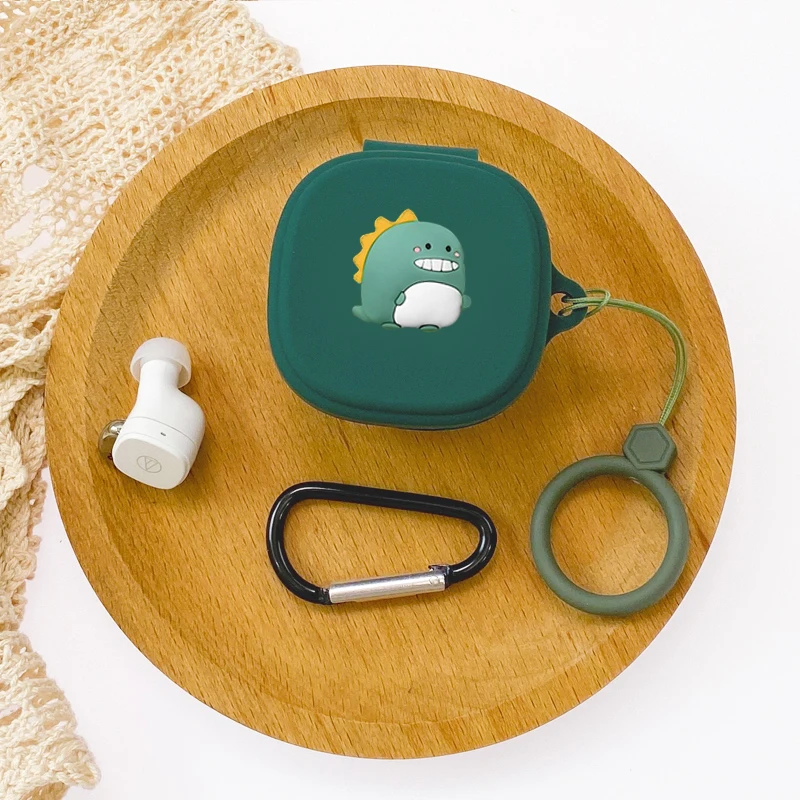 Cartoon Case For ATH-SQ1TW WH Case Silicone Ring Anti-drop Protect Bluetooth Earphone Case box Accessories