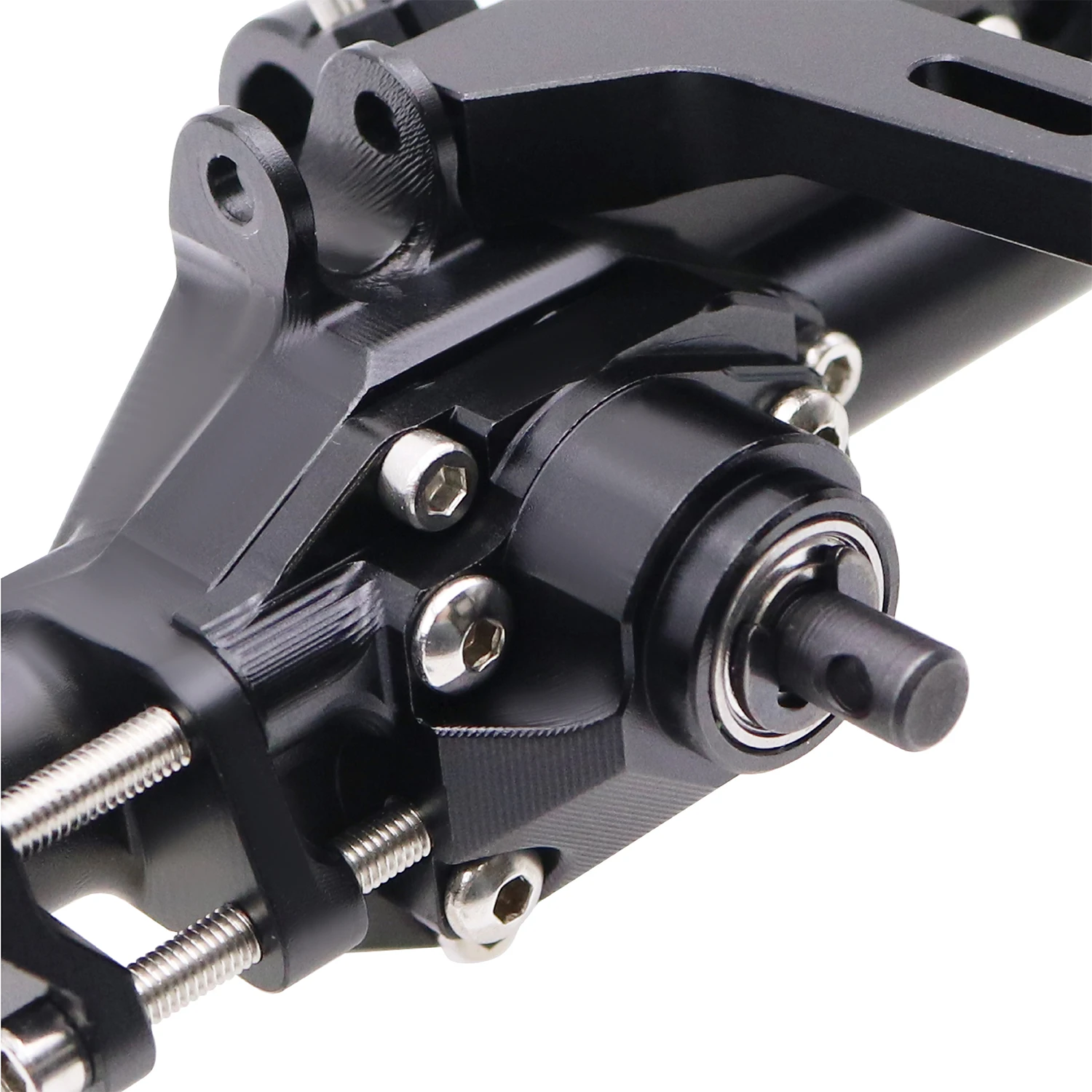 CNC 알루미늄 H10 전후방 직선 액슬 세트 1/10 RC 크롤러 카용 완전한 액슬 세트 Vanquish H10 옵틱 업그레이드 부품