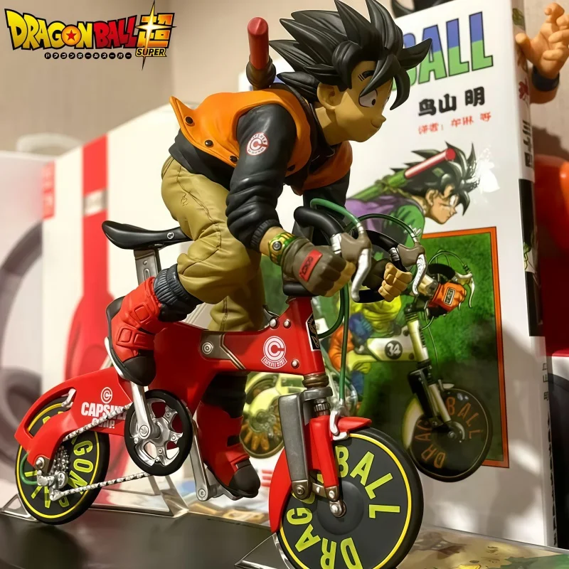 

20cm Dragon Ball Goku Action Figure - Son Goku Cycling Pvc Anime Collectible Toy Model Ideal Birthday Gift Ornaments For Fans