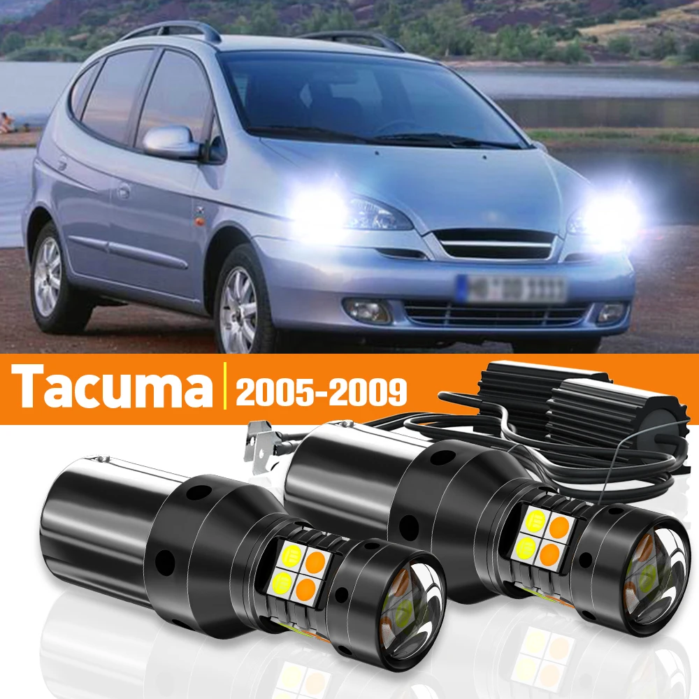 

2x LED Dual Mode Turn Signal+Daytime Running Light DRL For Chevrolet Tacuma 2005-2009 2006 2007 2008 Accessories Canbus