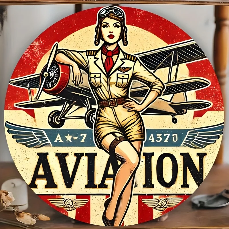 Vintage Pilot Wall …