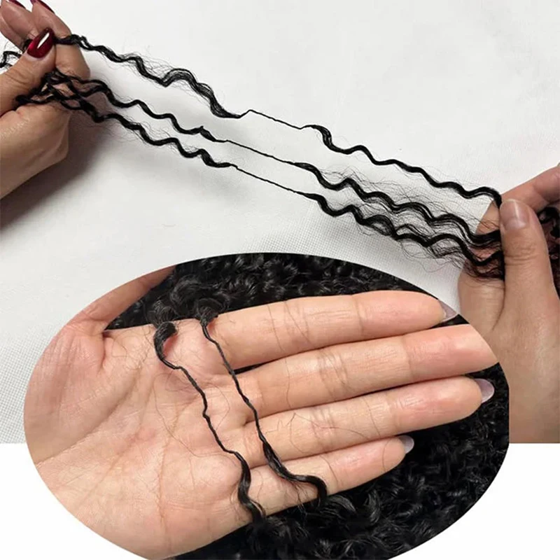 Cabelo Humano Cacheado para Crochê 12A, 30 Polegadas, Espirais Pequenas, Cachos Pixie Profundos, Extensões Pré-Separadas Sem Nós, Tranças Miracle Knot, Extensões de Fácil Instalação, Perucas de Ondas Profundas, Cabelo Humano para Crochê com Nós Milagrosos, Materiais para Tranças, Cabelo Cacheado Volumoso