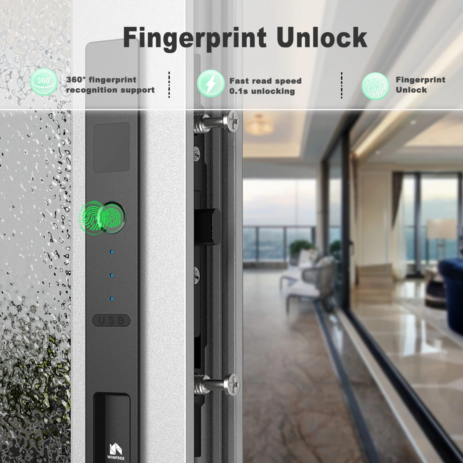 Winfree บลูทูธควบคุมบานเลื่อนอ - Smart Garden Home Assistant บทวิจารณ์และราคา