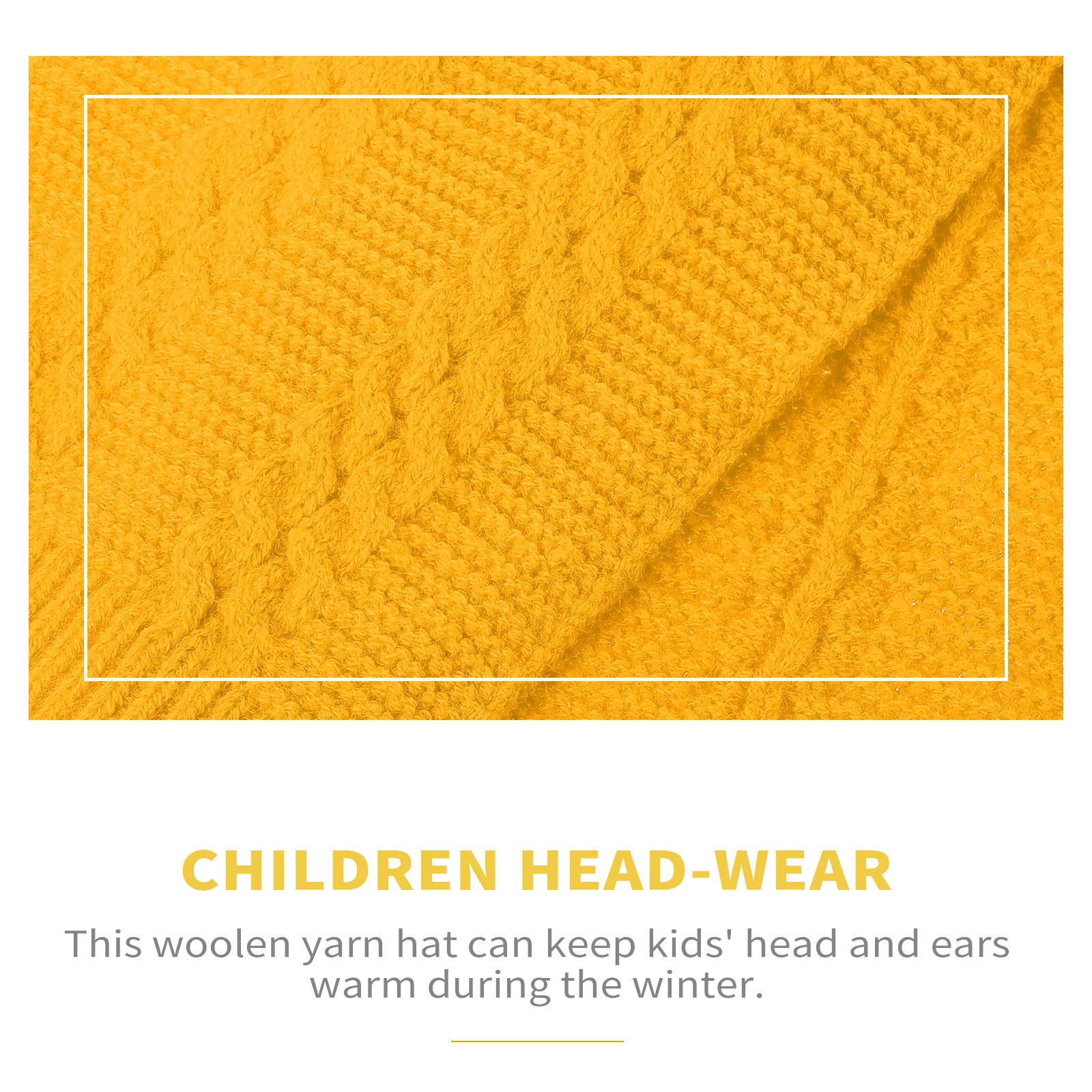 

Children Wear Windproof Pullover Hat Scarves Universal Yarn Neck Gaiter Warm Woolen Kids Headwear Stylish Neckerchief Winter Set