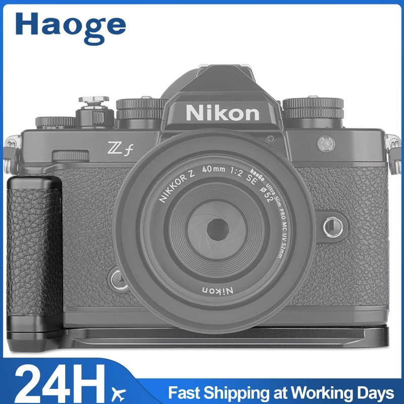 

Быстросъемный кронштейн Haoge для камеры Nikon ZF, черный, подходит для Arca Swiss Sunwayfoto Kirk RRS