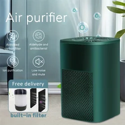 Xiaomi Youpin Portable Air Purifier HEPA Filter 2 Activated Carbon Filter Smoke Odor Removal Desktop Air Cleaner for Office New