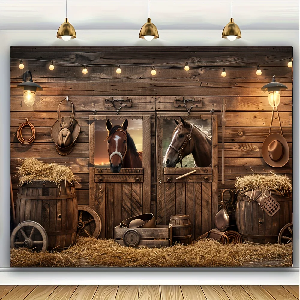 Fondo de puerta de granero de vaquero occidental, adecuado para decoración estable de granja rural, adecuado para fiestas, entradas de habitaciones