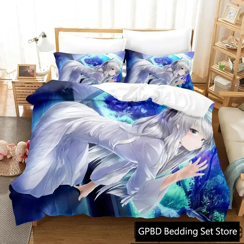 

Anime Yosuga No Sora Comfortable Duvet Quilt Cover Pillowcase Bedding Set Children Bedroom Decoration Home Textile