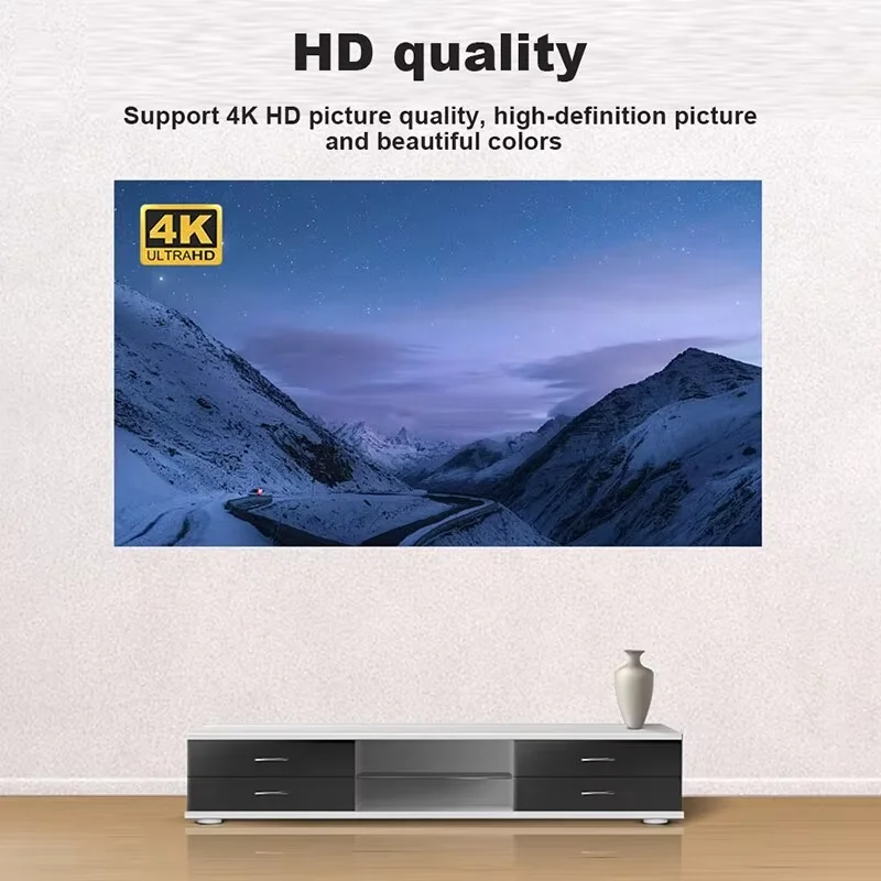 Pantalla de proyector portátil con marco metálico: pantalla exterior plegable 4K HD de 60"-120" con superficie antideslumbrante