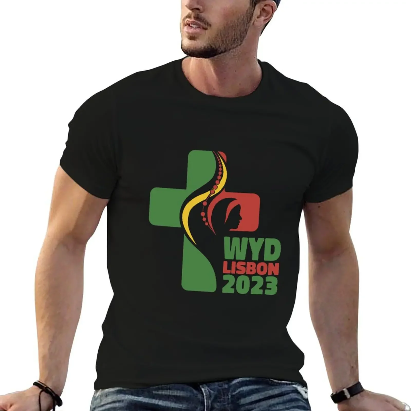 World Youth Day Lisbon 2023 - WYD Lisbon 2023 T-Shirt oversized cute tops mens graphic t-shirts hip hop