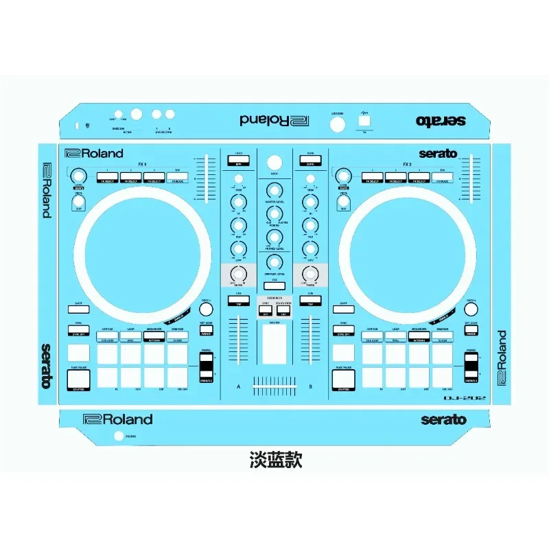 ROLAND DJ-202 Controller Panel Film. Roland Dj202 Colorful Sticker, Not An Iron Panel