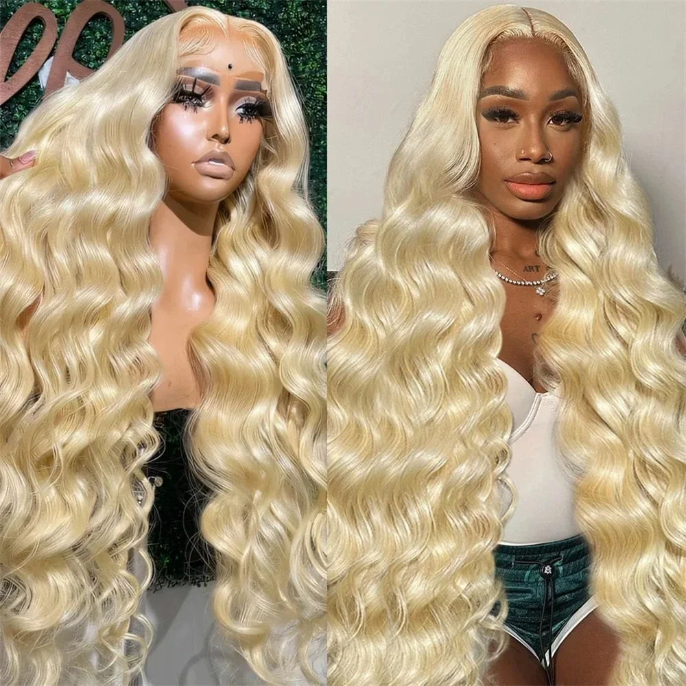 30 Inch Blonde Lace Front Pruik Menselijk Haar Body Wave 13X6 Hd Lace Frontale Pruik 4X4 13X4 Lijmloze Pruiken Pre Geplukt Met Babyhaar