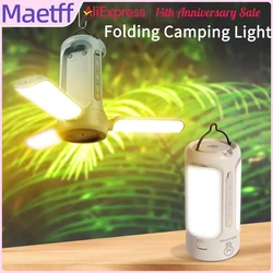 Maetff 9000mAh Foldable Camping Lantern Portable Flashlight  Rechargeable Lamp PowerBank Outdoor Lighting Emergency Lights