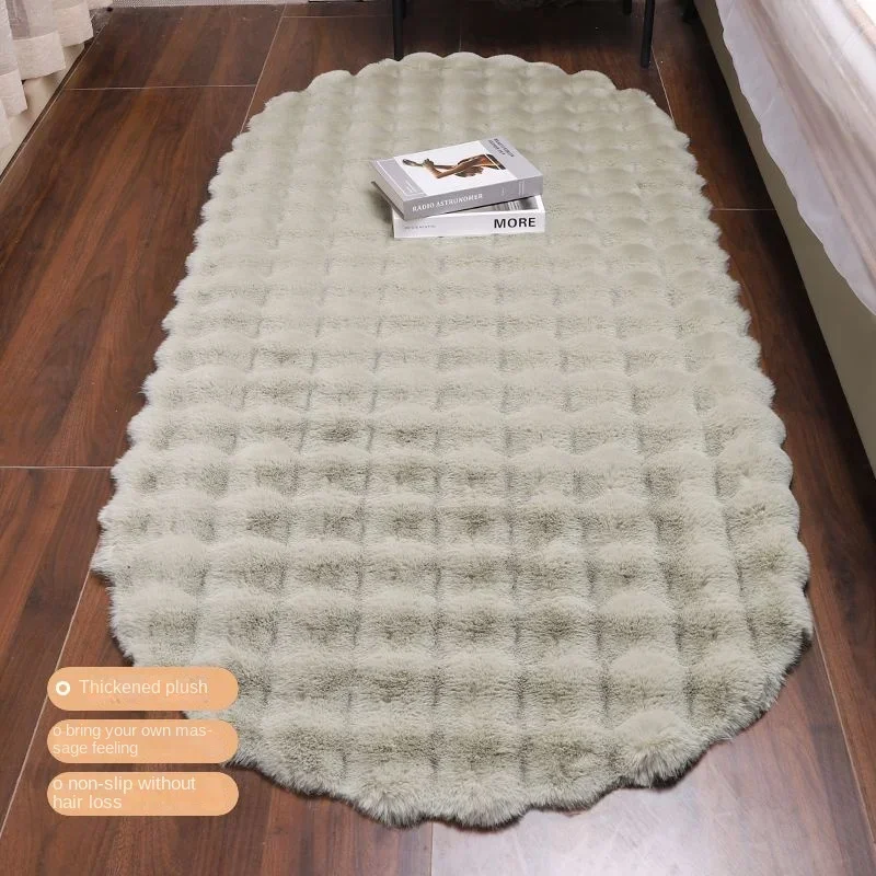 

Кремовый стильный плюшевый ковер, пузырьковый плюшевый ковер, коврик для окон гостиной, коврик для дивана, коврик для журнального столика