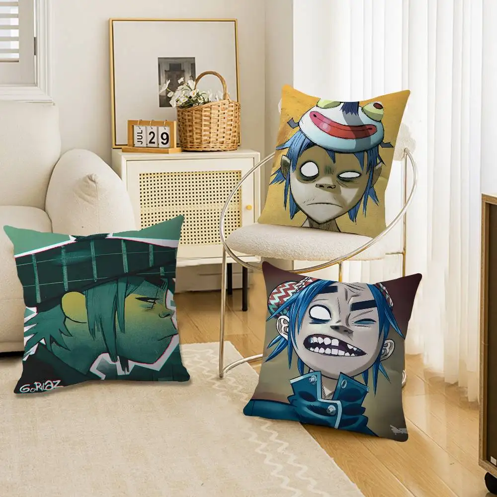 

Чехол для подушки Gorillaz Hip Pop из полиэстера, декоративные подушки для дивана, декоративные подушки для дома, наволочка для подушки