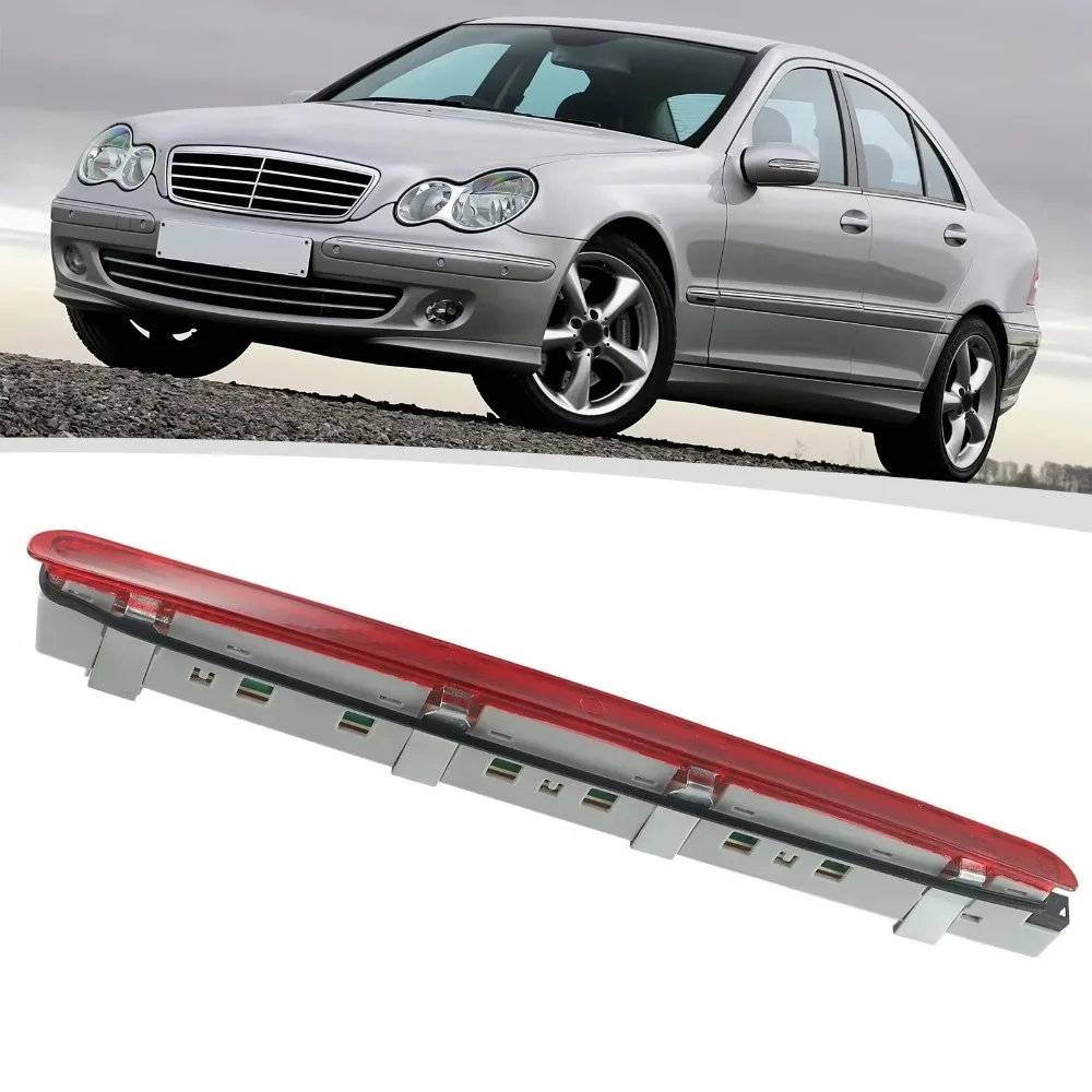 

Red Lens LED Trunk Boot Third Brake Stop Light For Mercedes-Benz C Class W203 2000-2007 #A2038201456, A2038200156