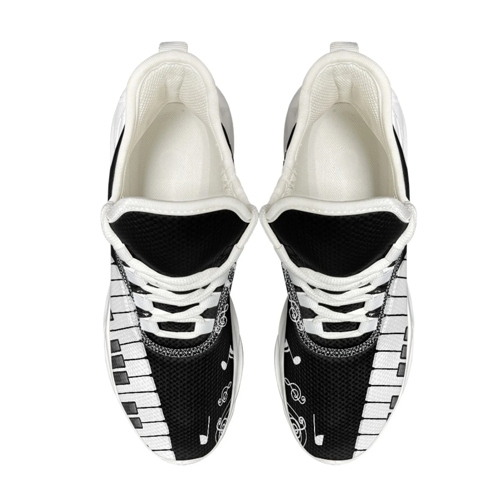 XIXIRIMIDO Blade Running Shoes Women's Lightweight Sneakers Men's Commuter Sport Shoes Comfortable Breathable Soft Musical Notes