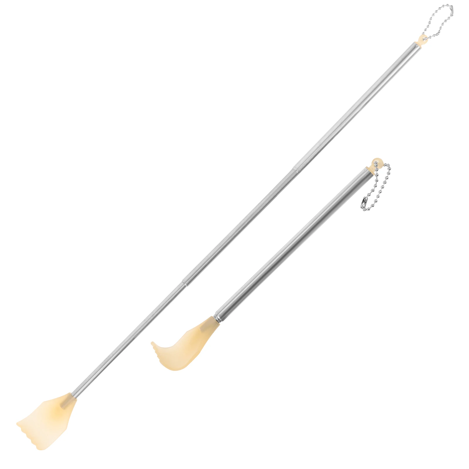 

4Pcs Stainless Steel Back Scratcher Retractable Extendable Portable Anti-Rust for Easy Itch Relief Back Scratcher