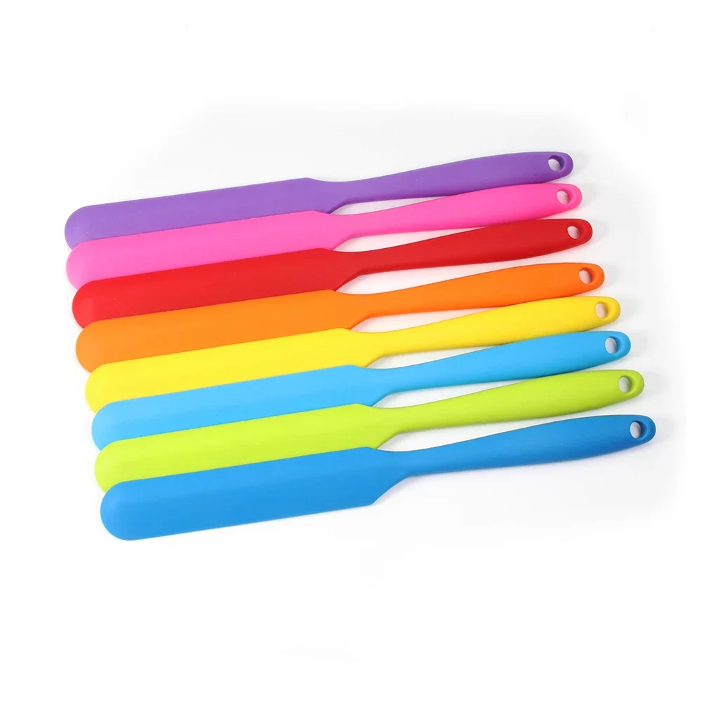 Silicone Spatula, Heat Resistant Flexible Non-Stick, Slim Spatula,Best for Jars, Blender and More 9.6in/24.5cm