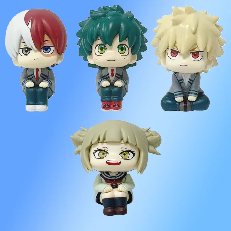 My Hero Academia Cute Ver. Midoriya All Might Bakugou Shoto Ochaco PVC Action Figure Boku no Hero هدية دمية نموذج 8-10 سنتيمتر