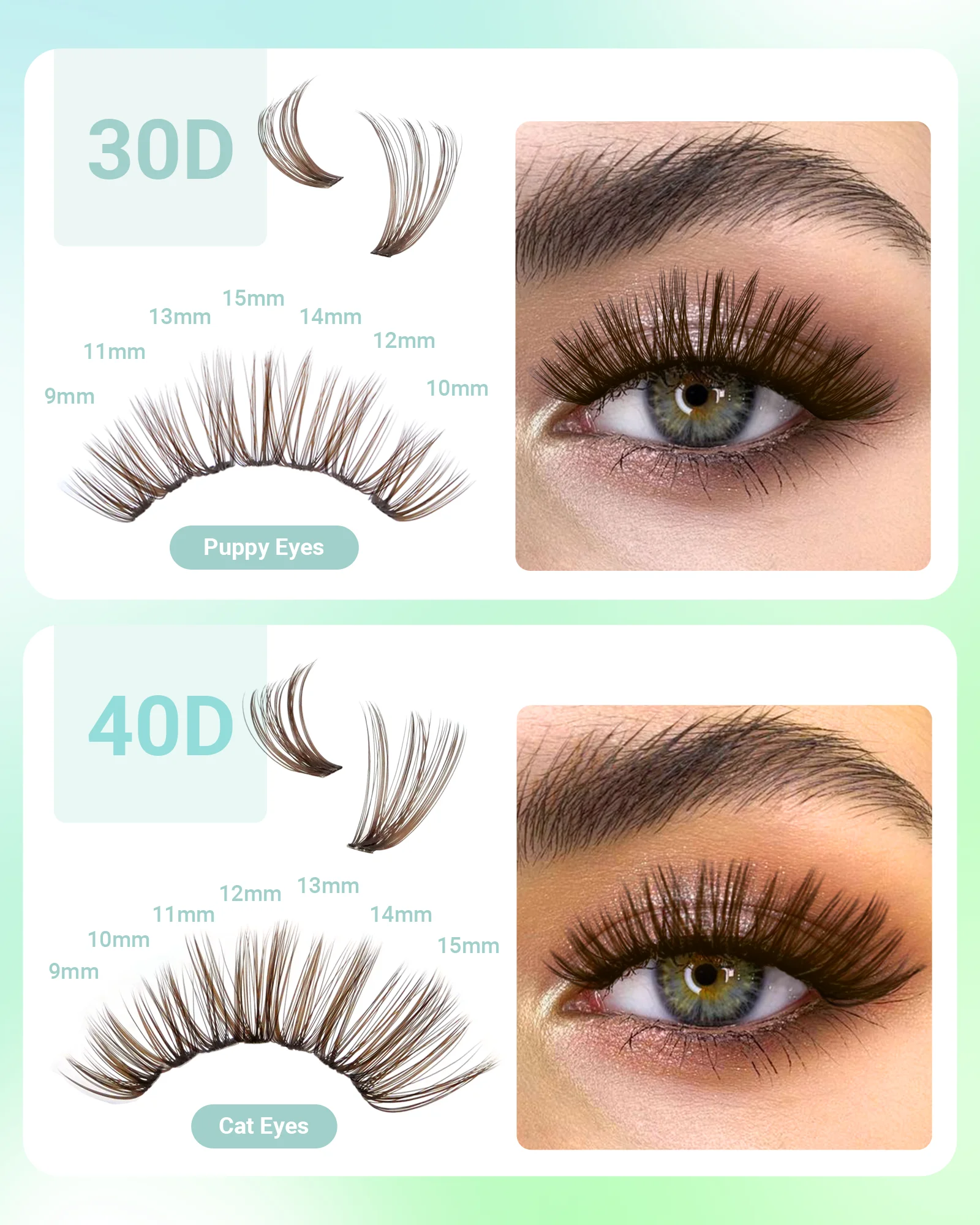NAGARAKU 30P 40P Cluster False - Eyelash Extension No 9 recension och pris