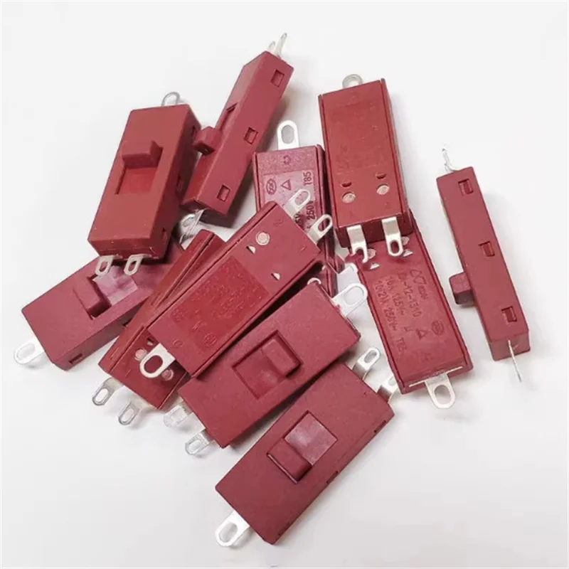 2pcs Hair Dryer Switch Xn-12 1310 Three-Pin Two-Position Bent/Straight Foot Toggle Switch 10A250Vac Electric Cooker  XN-12-1310