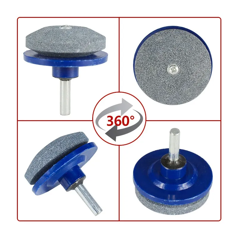 CMCP Lawn Mower Sharpener Blade Universal Grinding Rotary Drill for Garden Tools Hand Drill Sharpener Multifunctional Stone 