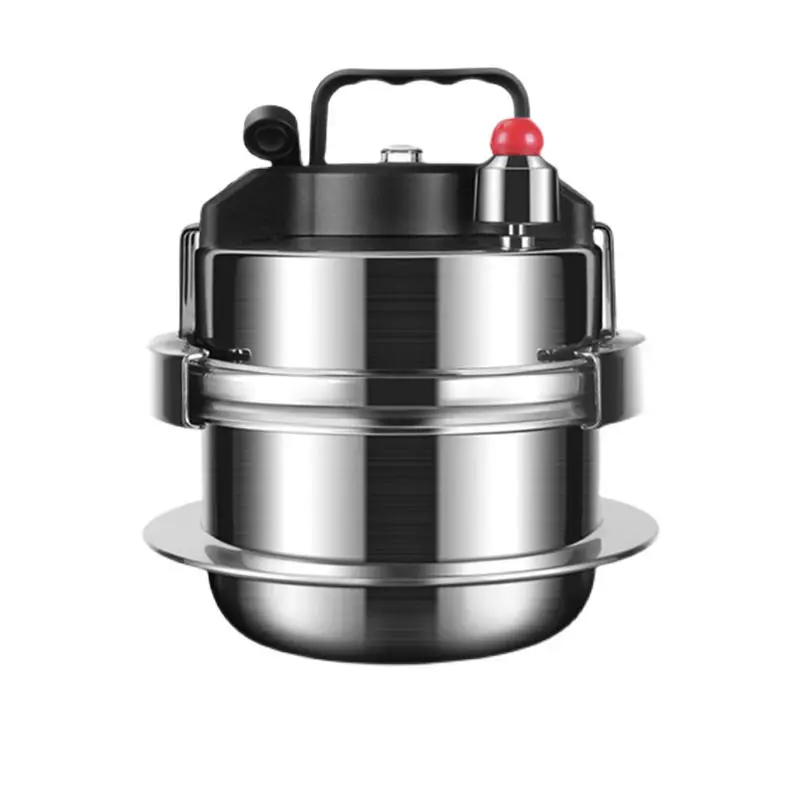 Mini Pressure Cooker 304 Stainless Steel Outdoor Cookware Camping Pressure Cooker Non-Stick For Single Aparement