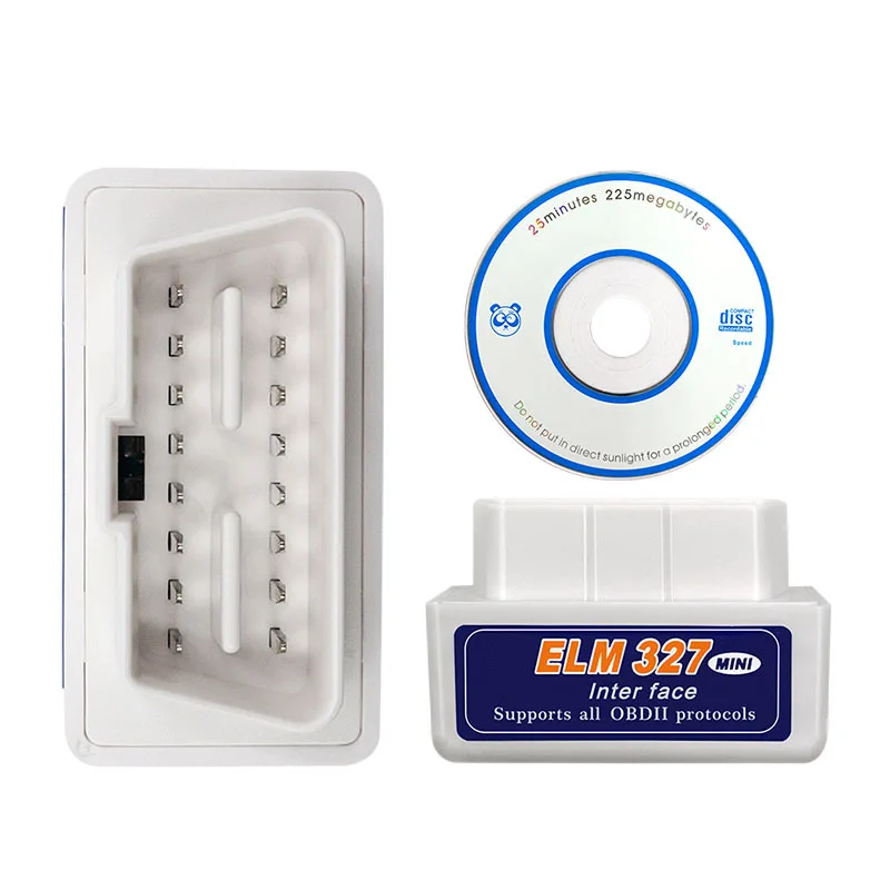 Mini ELM327 V2.1 Bluetooth-Compatible OBD2 Diagnostic Scanner ELM 327 For Android For IOS Car Diagnostic Tool OBD II Code Reader