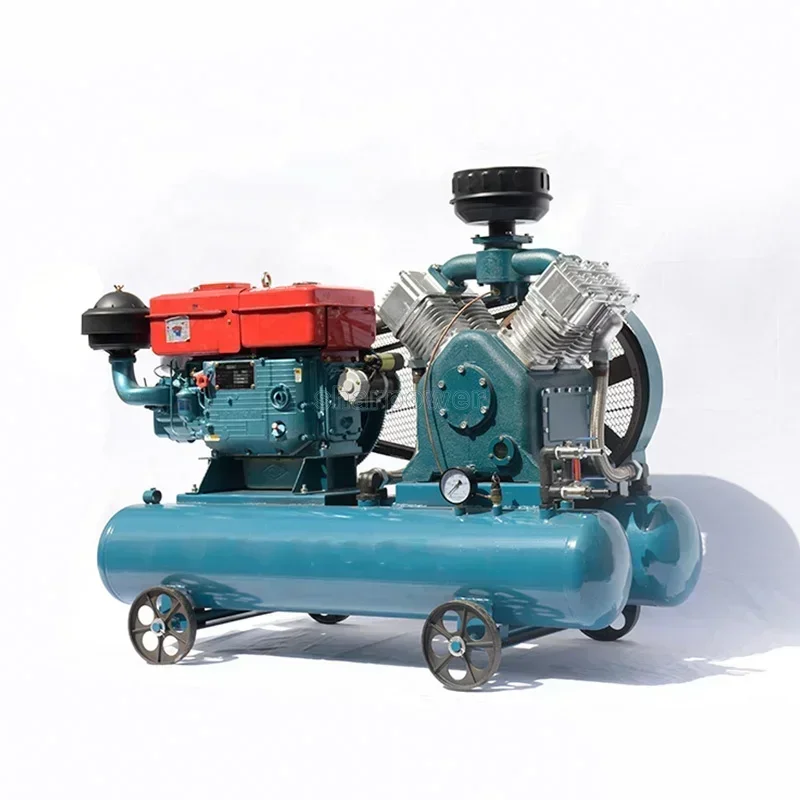 Manufacturer Low-cost   Energy Saving Die sel  Piston Air Compressor  For Mining