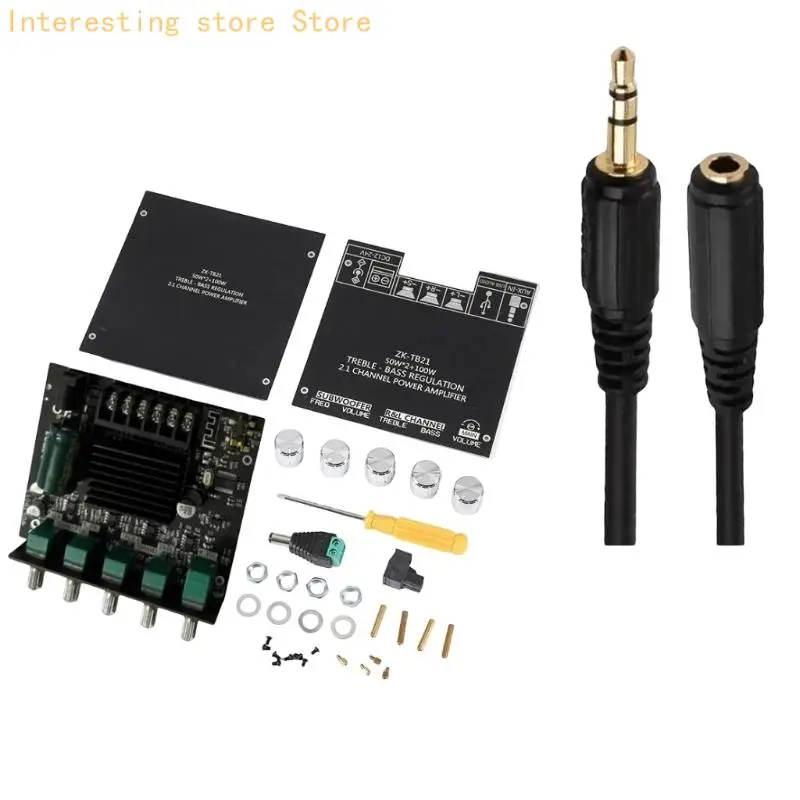 Digital Speaker Amplifier Board 2.1 Channel for Desk System Builds 55KC