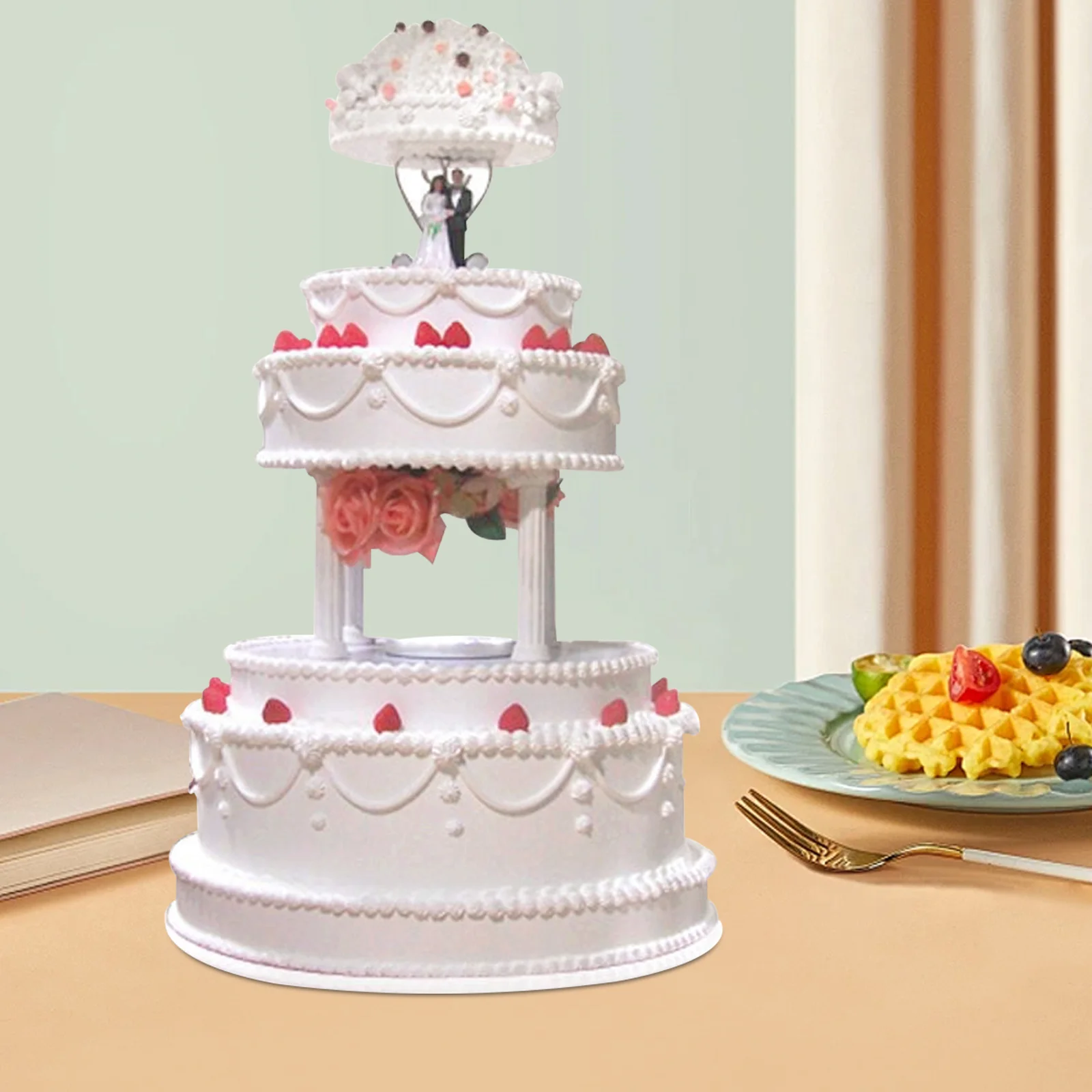 

8Pcs Cake Pillars Plastic Support Rods Stable Tiered Cake Holders Wedding Birthday Party Display Stand Plastic Pillars Stand