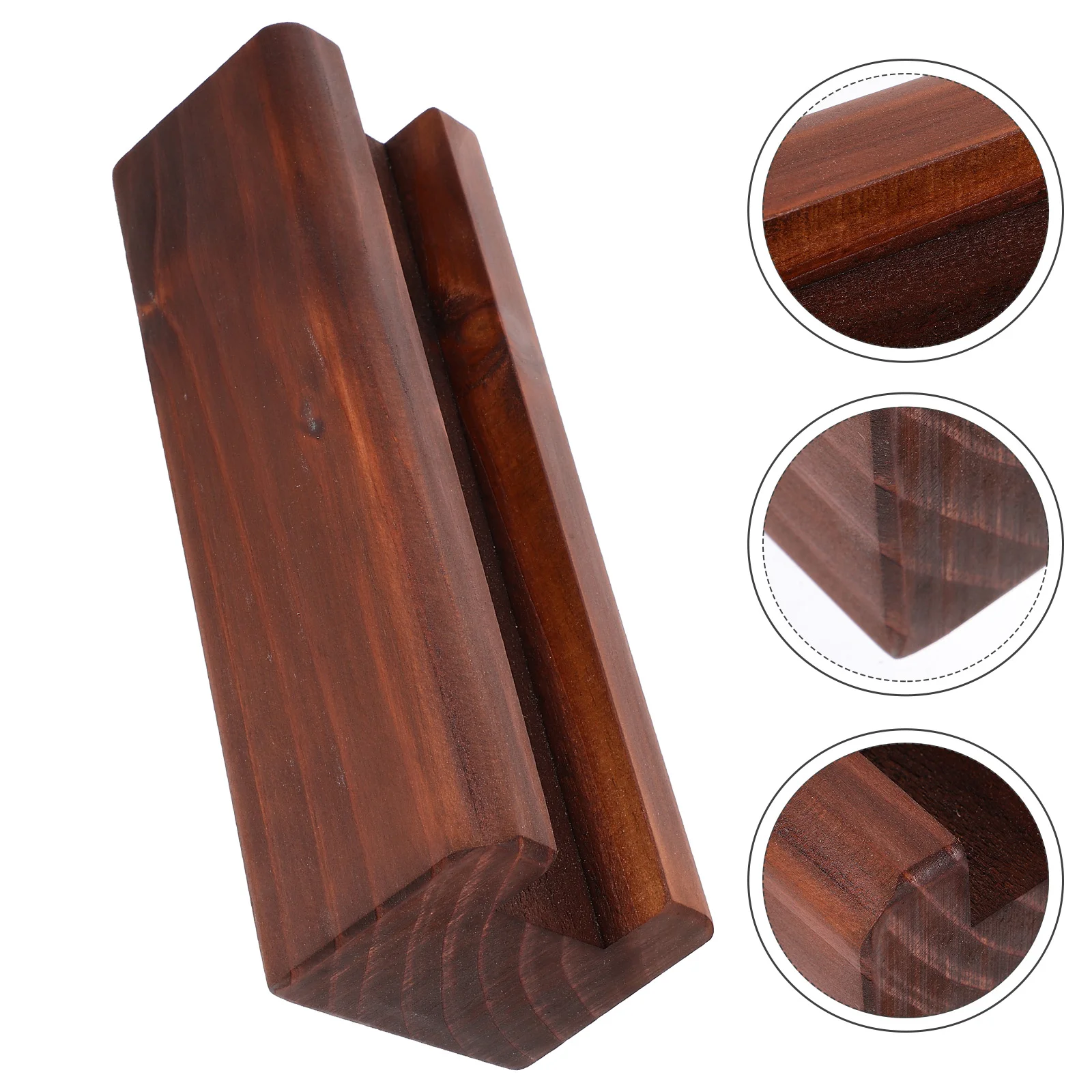 

Floor Mirror Base 25x8 Walnut Simple Sturdy Wood Support Holder Bracket Rotating Display Stand Decor Frame mirror for floor